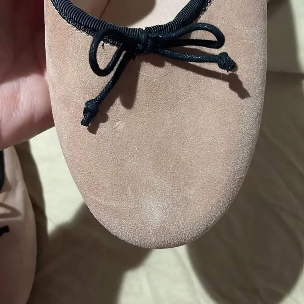 Kate Spade New York Honey Bow Ballerina flats 9.5 light fawn tan back accent nwt